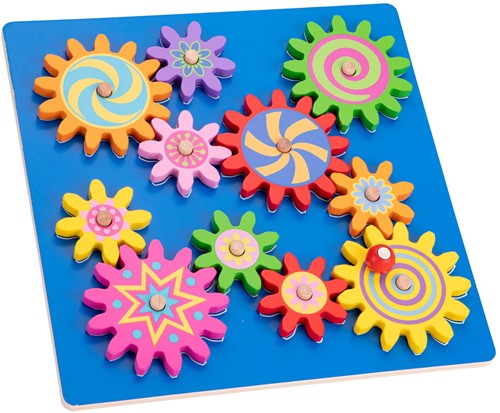 New Classic Toys Puzzel met roterende tandwielen