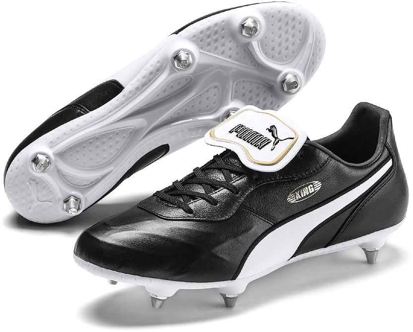 Puma King Top SG Football Boot Black White 7