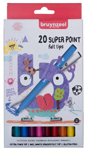 Bruynzeel Bruynzeel 20 super point felt tips 60124120