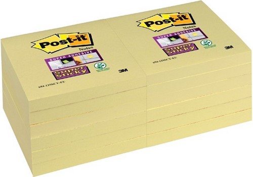 3M 12 Post-It-Würfel 76*76 mm 654GE 100 Blatt