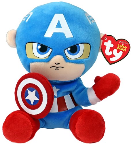 Ty Beanie Babies Marvel Captain America weich 15 cm