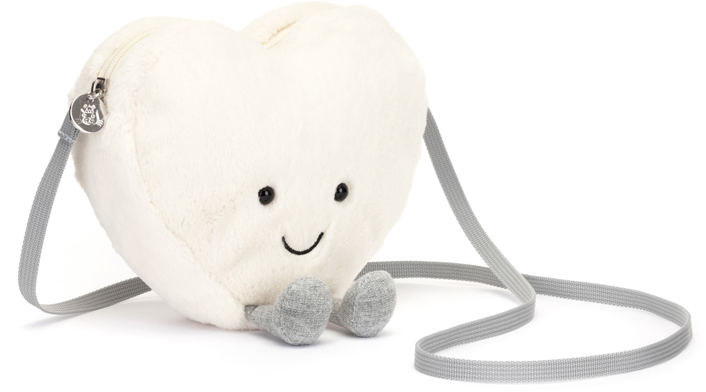 Jellycat Kuscheltier Amuseable Creme Heart Tasche