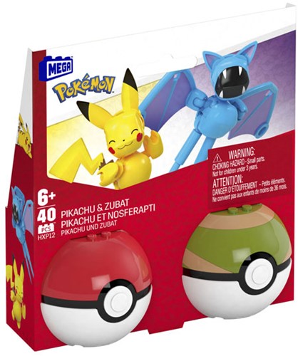 Mega Construx Pokémon Pikachu & Zubat Bouwset, 40dlg.