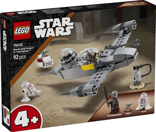 LEGO 75410 Star Wars Mando en Grogu's N-1  Starfighter