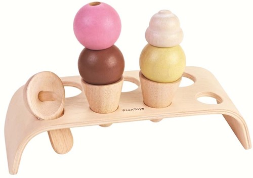 Plan Toys Holzküche Zubehör Eis Set