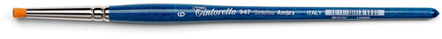 Tintoretto Tintoretto Bernsteinfarbener Synthetikpinsel, rund, abgewinkelt, 4